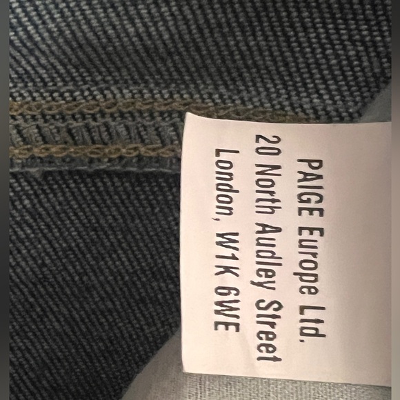 PAIGE Claudine 28 Seamed Raw Hem Jeans- Sketchbook EUC - Picture 10 of 16